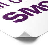 Hippo die slechts het Teken Poster van het Teken p (Hoek)