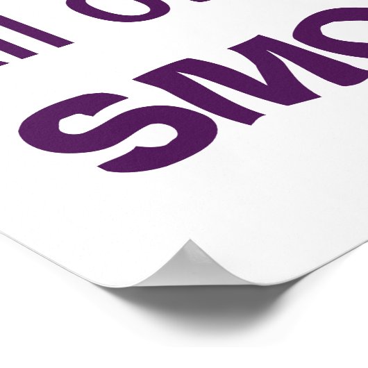 Hippo die slechts het Teken Poster van het Teken p (Hoek)