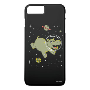 Hippo-dieren in de ruimte 	iPhone 8/7 plus hoesje
