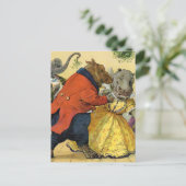 Hippo & draagt bij de Bal van Kerstmis in Dierlijk Feestdagenkaart (Staand voorkant)