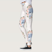 Hippo en bloem Tattoo Leggings (Links)