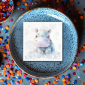 Hippo en bubbels servet