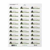 Hippo en Gorilla in het gras Etiket (Full Sheet)