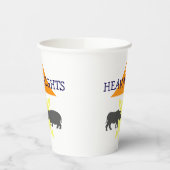 Hippo en neushoorn papieren bekers (Links)