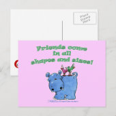 Hippo en Vogelvrienden Briefkaart (Voorkant / Achterkant)