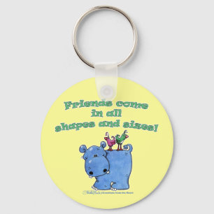 Hippo en Vogelvrienden Sleutelhanger