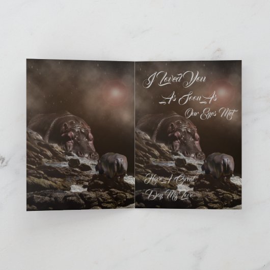 Hippo Enchanted Evening, Jubileum Kaart (Binnen)