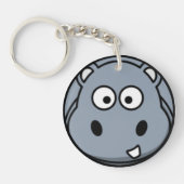 Hippo Face Sleutelhanger (Voorkant)