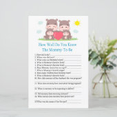 Hippo familie Hoe goed ken je het baby shower spel (Staand voorkant)