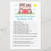 Hippo familie Hoe goed ken je het baby shower spel (Voorkant)