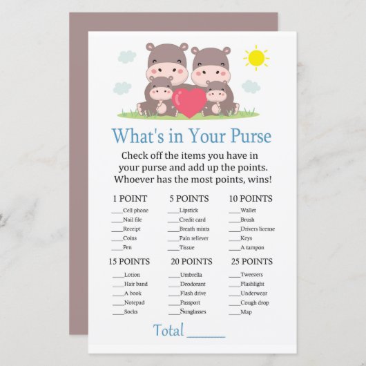 Hippo familie Wat zit er in je paardenspel (Voorkant / Achterkant)