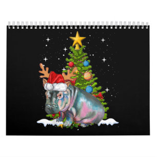 Hippo Fiona kerstboom Hippopotamus Kalender