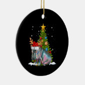 Hippo Fiona kerstboom Hippopotamus Keramisch Ornament (Rechts)