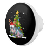 Hippo Fiona kerstboom Hippopotamus Keramische Knop (Rechts)