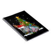 Hippo Fiona kerstboom Hippopotamus Notitieboek (Rechterzijde)