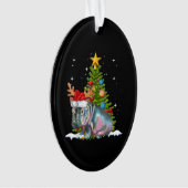 Hippo Fiona kerstboom Hippopotamus Ornament (voorkant)