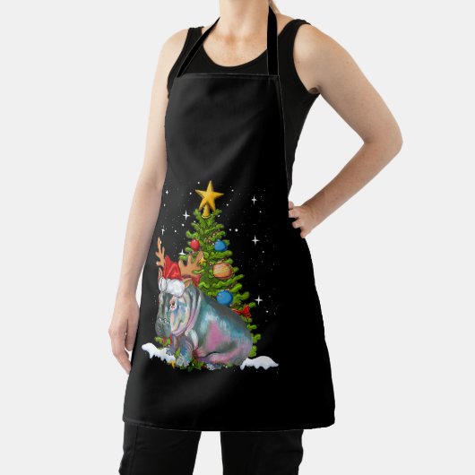 Hippo Fiona kerstboom Hippopotamus Schort (Insitu)