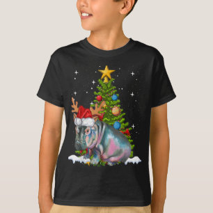 Hippo Fiona kerstboom Hippopotamus T-shirt