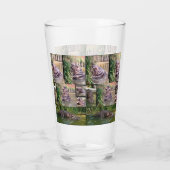 Hippo fotocollage, Drink glas (Achterkant)