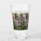 Hippo fotocollage, Drink glas (Voorkant)