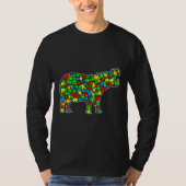 Hippo Funny Puzzle Animals Autisme T-shirt (Voorkant)