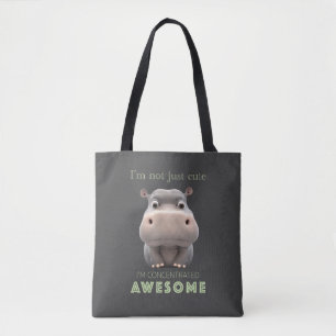 Hippo geconcentreerd Geweldige schattig Schattig g Tote Bag