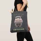 Hippo geconcentreerd Geweldige schattig Schattig g Tote Bag (Dichtbij)