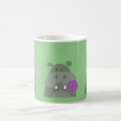 hippo gooit een bloesje koffiemok (Center)