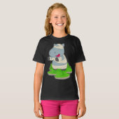Hippo Halloween Mummy T-shirt (Voorkant volledig)