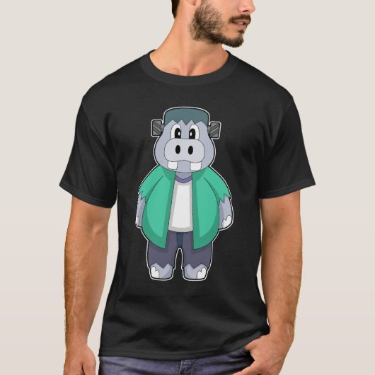Hippo Halloween T-shirt (Voorkant)