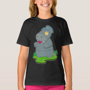 Hippo Halloween Zombie T-shirt