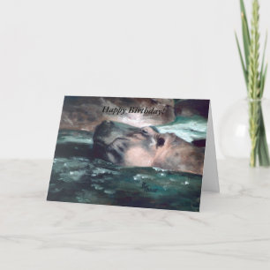 Hippo, Happy Birthday. Kaart