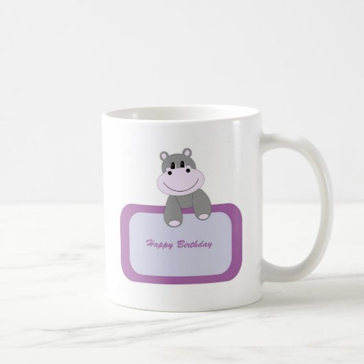Hippo Happy Birthday Koffiemok (Rechts)