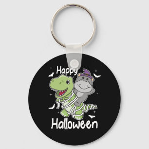 Hippo Happy Halloween T-rex Mummy Costume Sleutelhanger