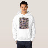 *Hippo Haven: een speelse collage van rivierreuzen Hoodie (Voorkant volledig)