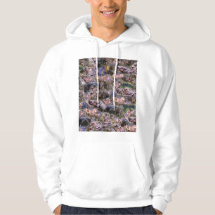 *Hippo Haven: een speelse collage van rivierreuzen Hoodie