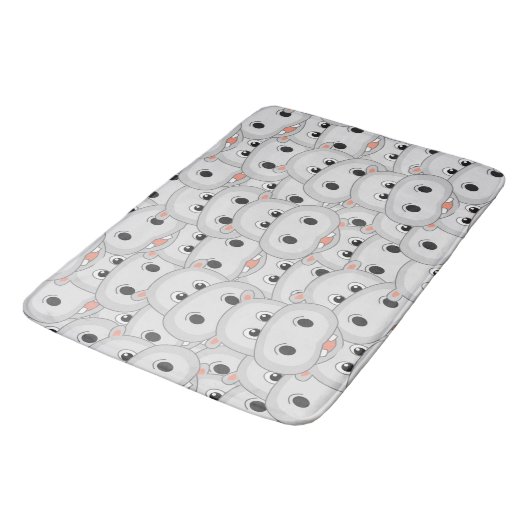 Hippo Head Bath Mat (Gekanteld)
