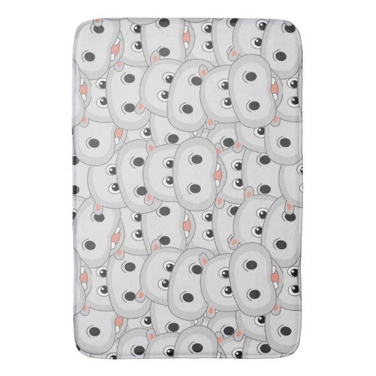 Hippo Head Bath Mat (Voorkant Verticaal)