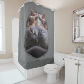 Hippo Head Douchegordijn (In situ)