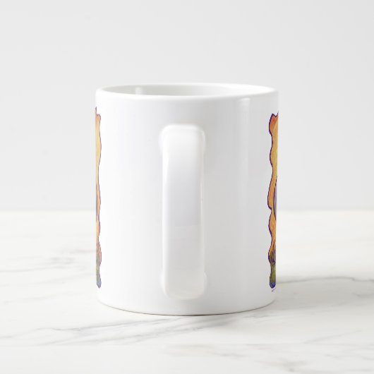 Hippo Head en Tails Jumbo Grote Koffiekop (Achterkant)