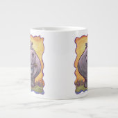 Hippo Head en Tails Jumbo Grote Koffiekop (Voorkant)