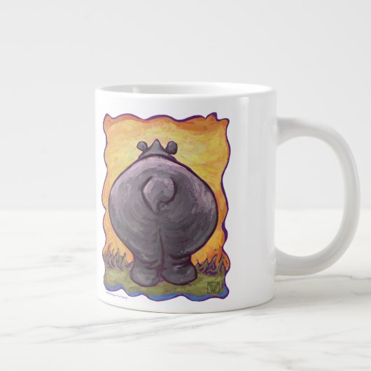 Hippo Head en Tails Jumbo Grote Koffiekop (Rechts)