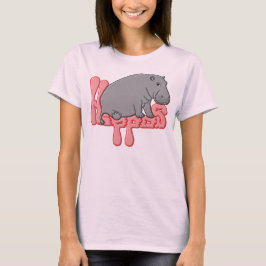 Hippo Heavy - Roze T-shirt