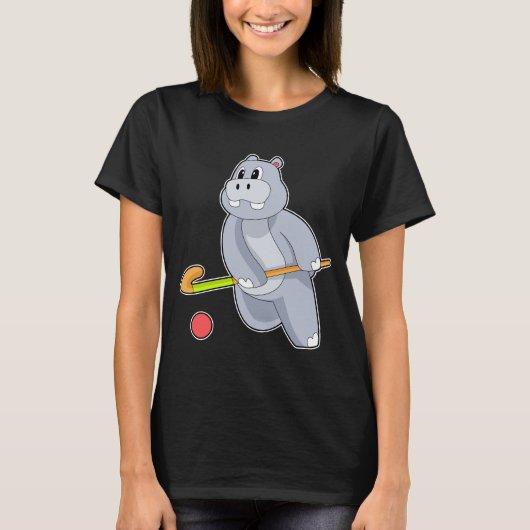 Hippo Hockey stick T-shirt (Voorkant)