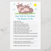 Hippo Hoe goed ken je het baby shower spel? (Voorkant)