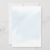 Hippo Hoera Somersault Baby Boy Douche Uitnodiging (Achterkant)