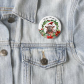 Hippo Holiday Cheer Button (In situ)