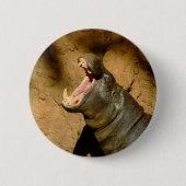 hippo hongerig ronde button 5,7 cm (Voorkant)