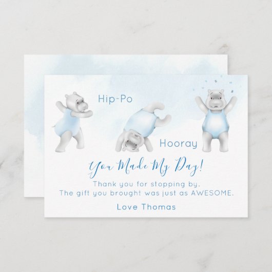 Hippo Hooray Somersault Bedankt (Voorkant / Achterkant)