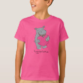 Hippo Hugs Cute Kinder Hippopotamus T-shirt (Voorkant)